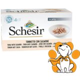 Schesir multipack Tuna With Salmon 6x50g, Vlažna Hrana Sa Tunjevinom i Lososom Cene