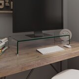 vidaXL stojalo za TV / ekran stekleno prozorno 70x30x13 cm Cene