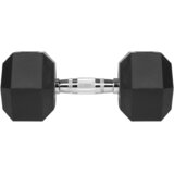  HEX 2x15 kg gumene bučice od lijevanog željeza REBEL ACTIVE Slike