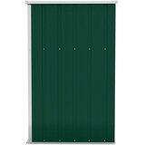  Zidno vrtno spremište zeleno 118 x 100 x 178 cm pocinčani čelik | shoptok.hr