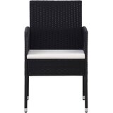  5-dijelni vrtni blagovaonski set crni | shoptok.hr