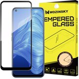 Kaljeno steklo s polnim lepilom, zaščita zaslona z okvirjem za Realme 7 črna | Shoptok.si