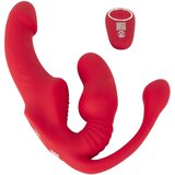 You2Toys Strapless - trostruki vibrirajući dildo bez remena (rozi) | shoptok.hr