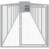vidaXL Kućica za pse s igralištem svjetlosiva 110x1017x110 cm čelična | shoptok.hr