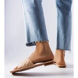  Beige Elegant Quilted Mules Labrie | Shoptok.si
