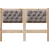  Uzglavlje Ostalo Smeđa i taupe 135 cm Masivna borovina | shoptok.hr