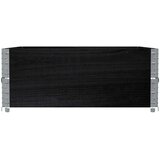 vidaXL Paletni okvirji 2 kosa črni 100x100 cm trdna borovina | Shoptok.si