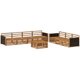  Set vanjskih sofa 8 pcs Prirodna 79 x 79 x 37 cm | shoptok.hr