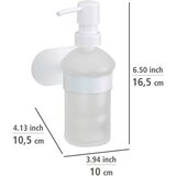 Wenko Bel steklen dozirnik za milo z namestitvijo brez vrtanja 200 ml Orea – | Shoptok.si