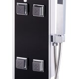 PANEL za tuširanje od stakla 8 x 42,1 x 120 cm crni | shoptok.hr