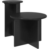  Set pomoćnih stolića 2 pcs Crni hrast Konstruirano drvo | Eponuda.com