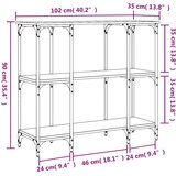  Konzolni stol boja hrasta sonome 102x35x90 cm konstruirano drvo | shoptok.hr