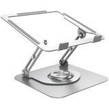 INF 360° vrtljivo stojalo za prenosni računalnik - zložljivo držalo za prenosni računalnik iz aluminijeve zlitine Silver, (21337336) Cene