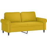 3-dijelni set sofa s jastucima žuti baršunasti | shoptok.hr