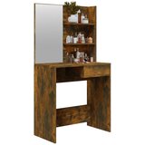  Toaletni stolić s ogledalom boja dimljenog hrasta 74,5x40x141cm | shoptok.hr