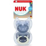 Nuk tolažilna duda - silikon First Choice Classic Day & Night 0-6 m, 2 kos | Shoptok.si