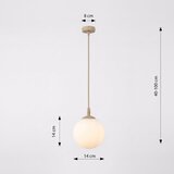 Luster na sajli COSMO 1xE14/10W/230V bež | Eponuda.com
