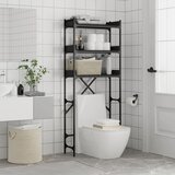 Polica za perilicu rublja crne 67x25x163 cm drvena | shoptok.hr