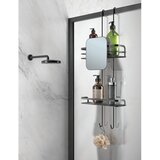 Metaltex Mat crna željezna viseća kupaonska polica Lava – | shoptok.hr