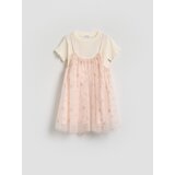 Reserved GIRLS` DRESS - pastelnoružičasto | shoptok.hr