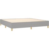  Krevet s oprugama i madracem svjetlosivi 200 x 200cm od tkanine | shoptok.hr