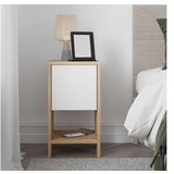 Hanah home ema - sapphire oak, white sapphire oakwhite nightstand | ePonuda.com
