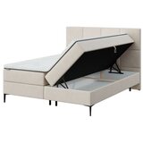 MESONICA Bež boxspring krevet s prostorom za odlaganje 160x200 cm Bufo – | shoptok.hr