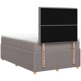 LED okvir za krevet s madracem Sivosmeđa 120 x 200 cm Tkanina | shoptok.hr