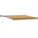 vidaXL Ručno uvlačiva tenda s LED višebojnim prugama 450x300 cm | shoptok.hr