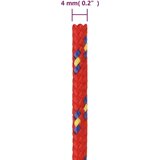  Brodski konop crveni 4 mm 500 m od polipropilena500 | shoptok.hr