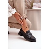 VINCEZA Elegant Women's Moccasins Made Of Natural Leather Black 91114 | shoptok.hr