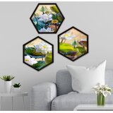Wallity Uokvirena slika 6GEN148269, 35x35 cm, 3 dijela | Eponuda.ba