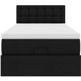 vidaXL otomanski okvir kreveta s madracem crni 100x200cm umjetna koža | shoptok.hr