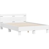  Okvir za krevet s uzglavljem bijeli 120 x 200 cm drveni | shoptok.hr