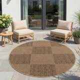 Ayyildiz Carpets Rjava okrogla notranja in zunanja preproga ø 80 cm Timber 1405 – | Shoptok.si