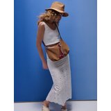 Sinsay Pamučna midi suknja s ажur uzorkom | shoptok.hr