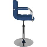  Barski stolac od tkanine plavi | shoptok.hr