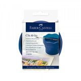 Faber-Castell Lonček za vodo Click & Go moder | Shoptok.si