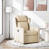  Naslonjač od tkanine krem | shoptok.hr
