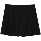 Trendyol Curve Black Pleated Woven Shorts Skirt cene
