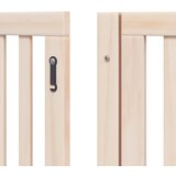  Vrata za pse s vratašcima 12 panela sklopiva 960 cm drvo topole | shoptok.hr