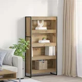za knjige 2 pcs Umjetnička hrastovina 80 x 30 x 155 cm