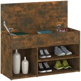  Klupa za cipele dimljeni hrast 80x30x45 cm konstruirano drvo | Eponuda.com