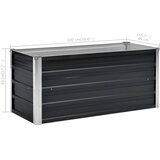  Povišena vrtna gredica antracit 100x40x45 cm pocinčani čelik | shoptok.hr