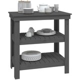  Radni stol sivi 78,5x50x80 cm od masivne borovine | shoptok.hr