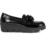 GOODIN Black wedge loafers with decoration | Shoptok.si
