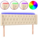  LED uzglavlje krem 147x16x78/88 cm od tkanine | shoptok.hr