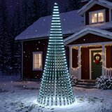  LED božićno drvce 470 cm 1504 LED lampica Čelik | shoptok.hr