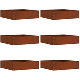  Ograda oko Travnjaka 6 pcs Rđa 50 x 50 x 13 cm | Eponuda.com