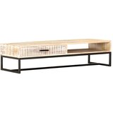  Stolić za kavu bijeli 117 x 50 x 30 cm masivno bagremovo drvo Cene